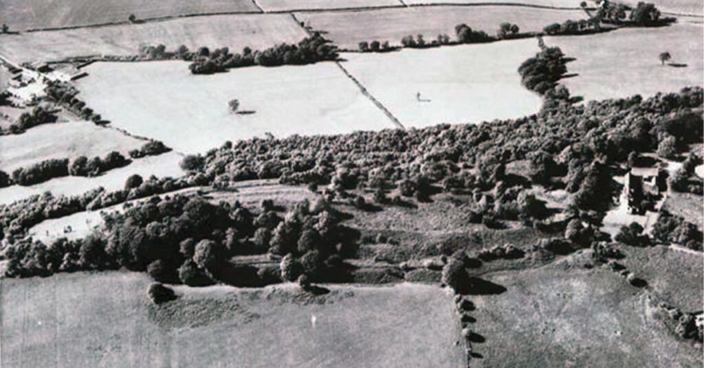 Arial photo of Lodge Hill, Caerleon